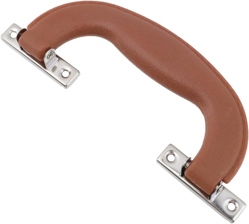 Geesatis 2 Pcs Luggage Handles Plastic Pull Handles for Suitcase Luggage Trunk Guitar Musical Box Handles Accessories, with Mounting Screw,Brown Red,5.9inch Length - Image 4